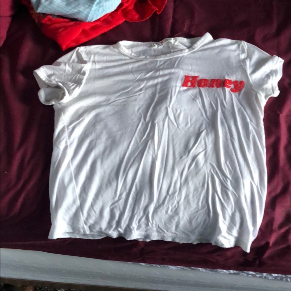 White crop top